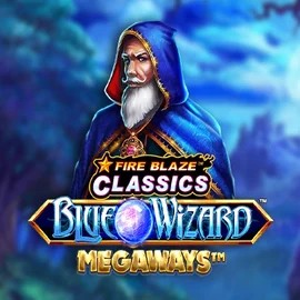 Slots logo of Fire Blaze Blue Wizard Megaways from Rarestone Gaming at 30bet Casino
